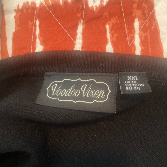 Voodoo Vixen Cropped Cupid Hearts Cardigan - Picture 3 of 4